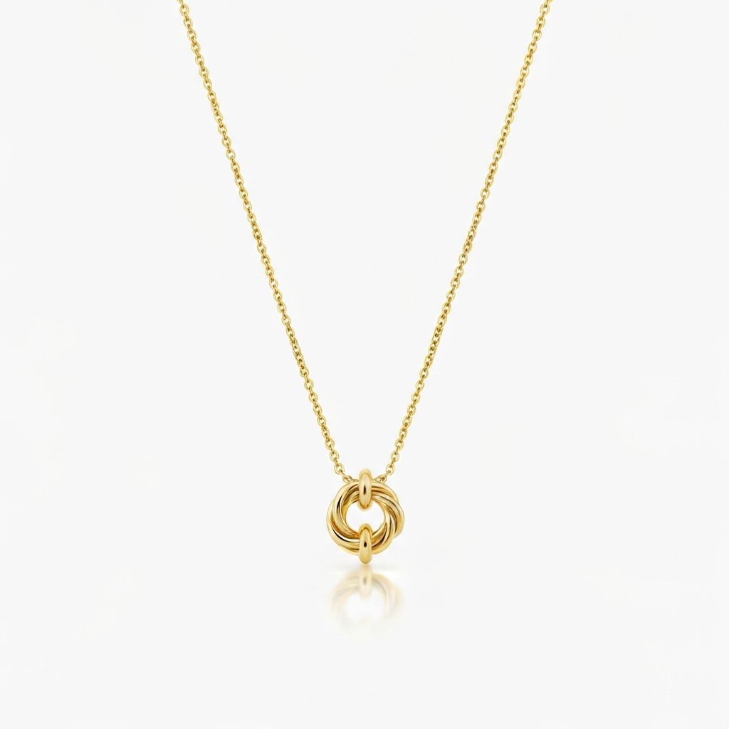 گردنبند طلا ۱۸ عیار طرح ونکلیف